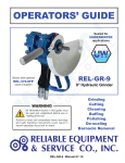 Reliable Equipment & Service REL-GR-9 Operator's Manual