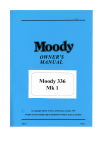 MOODY 336 MK1 Owner's Manual