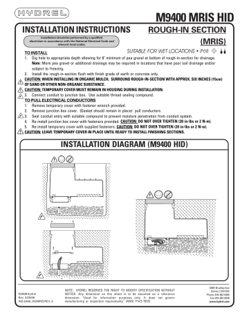 HYDREL LAMP MODULE AND FINISH SECTION 