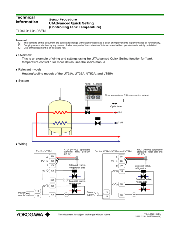 YOKOGAWA UT32A Technical Information | Manualzz