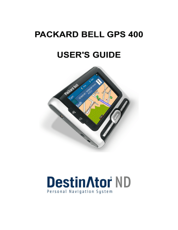 Packard bell gps 400 maps