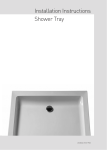 Plumbworlds Shower Tray Installation Instructions Manual