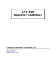 Computer Automation Technology CAT-800 Manual