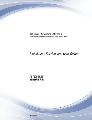 IBM 8960-F96, 8960-N96 Installation, Service And User Manual | Manualzz