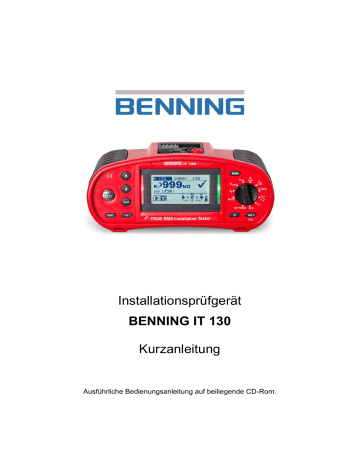 Benning IT 130 Bedienungsanleitung | Manualzz