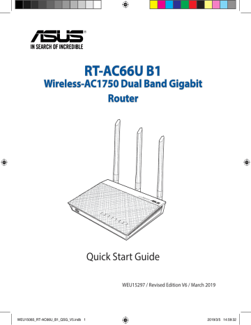Asus RT-AC66U B1 Quick Start Manual | Manualzz