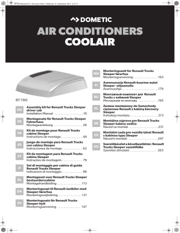 Dometic COOLAIR RT780 Installation Manual | Manualzz