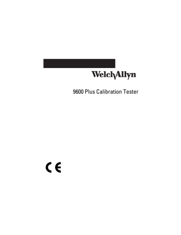 Fonctionnement. Welch Allyn 9600 Plus Calibration Tester, 9600 Plus | Manualzz