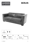 Maisons Du Monde BERLIN Canap&eacute; Convertible Manuel | AI Chat &amp; PDF
