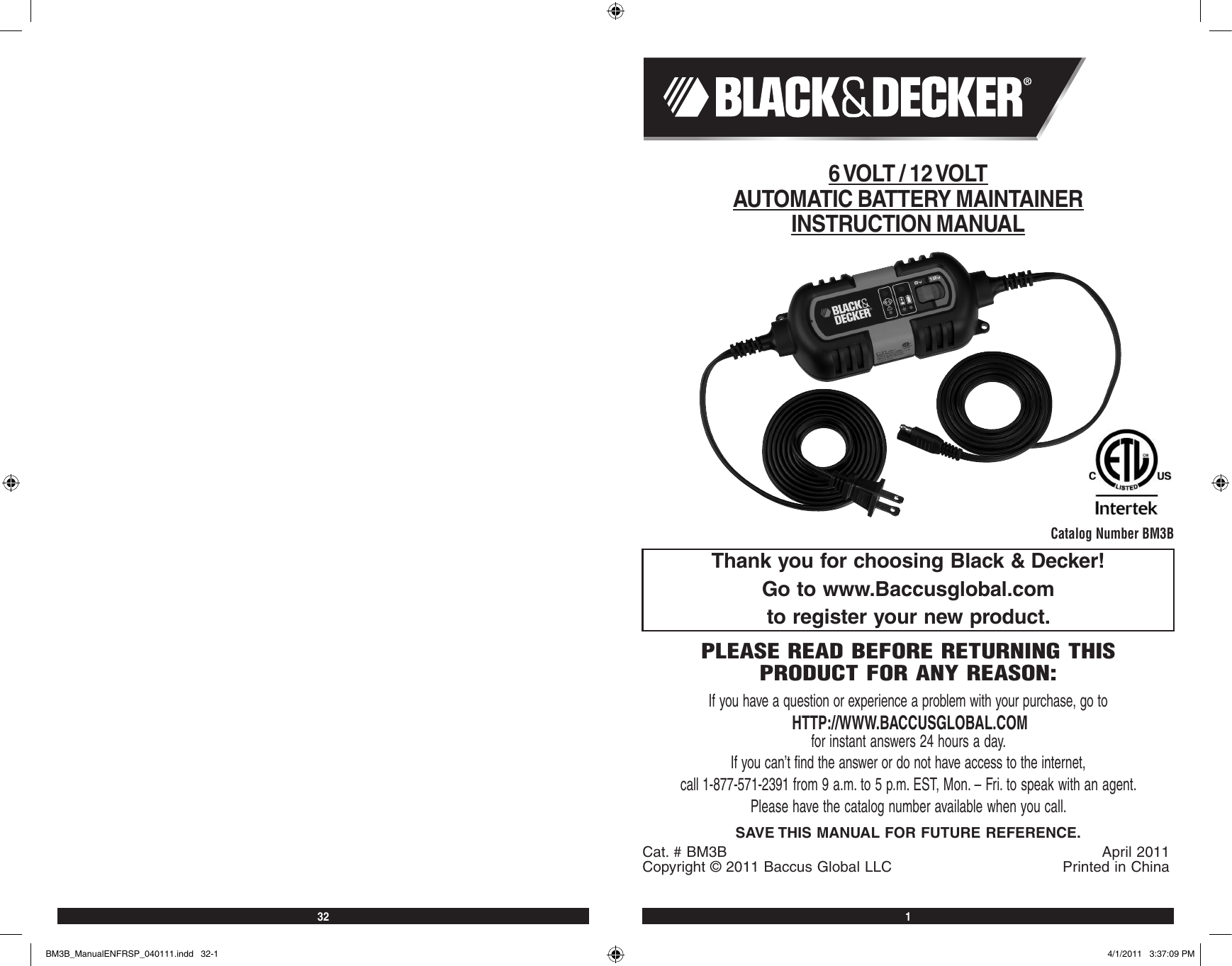 Black Decker BM3B Instruction Manual Manualzz