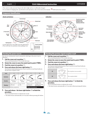 citizen e660 movement