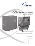 Quincy QGB 20, QGB 25, QGB 30, QGB 40, QGB 50, QGB 60 Instruction Manual