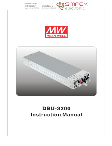 Mean Well Dbu 3200 24 Dbu 3200 48 Instruction Manual Manualzz