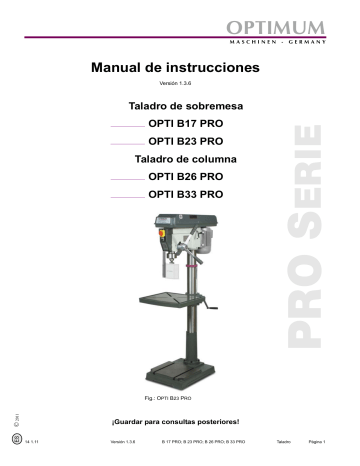 Optimum OPTI B23 PRO Manual De Usuario | Manualzz