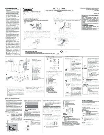 DeLonghi EL275 Series Instructions For Use Manualzz