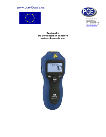 Tachimetro Ottico PCE-DT 65 - Misura Giri E Velocità Con Laser - Foto 7