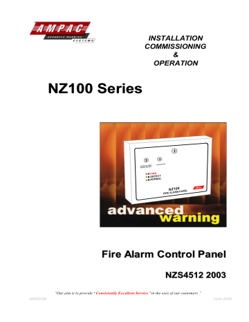 Ampac NZ100 Series Installation, Commissioning & Operation | Manualzz