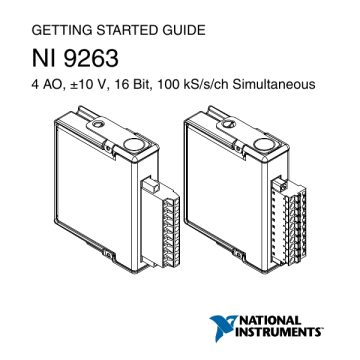 National Instruments 9263 Getting Started Manual | Manualzz
