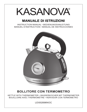 KASANOVA LEI002696NOC BOLLITORE ELETTRICO CON TERMOMETRO Owner's Manual | Manualzz