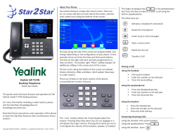 Yealink SIP-T57W - User manual, Quick start Guide, Manual image.