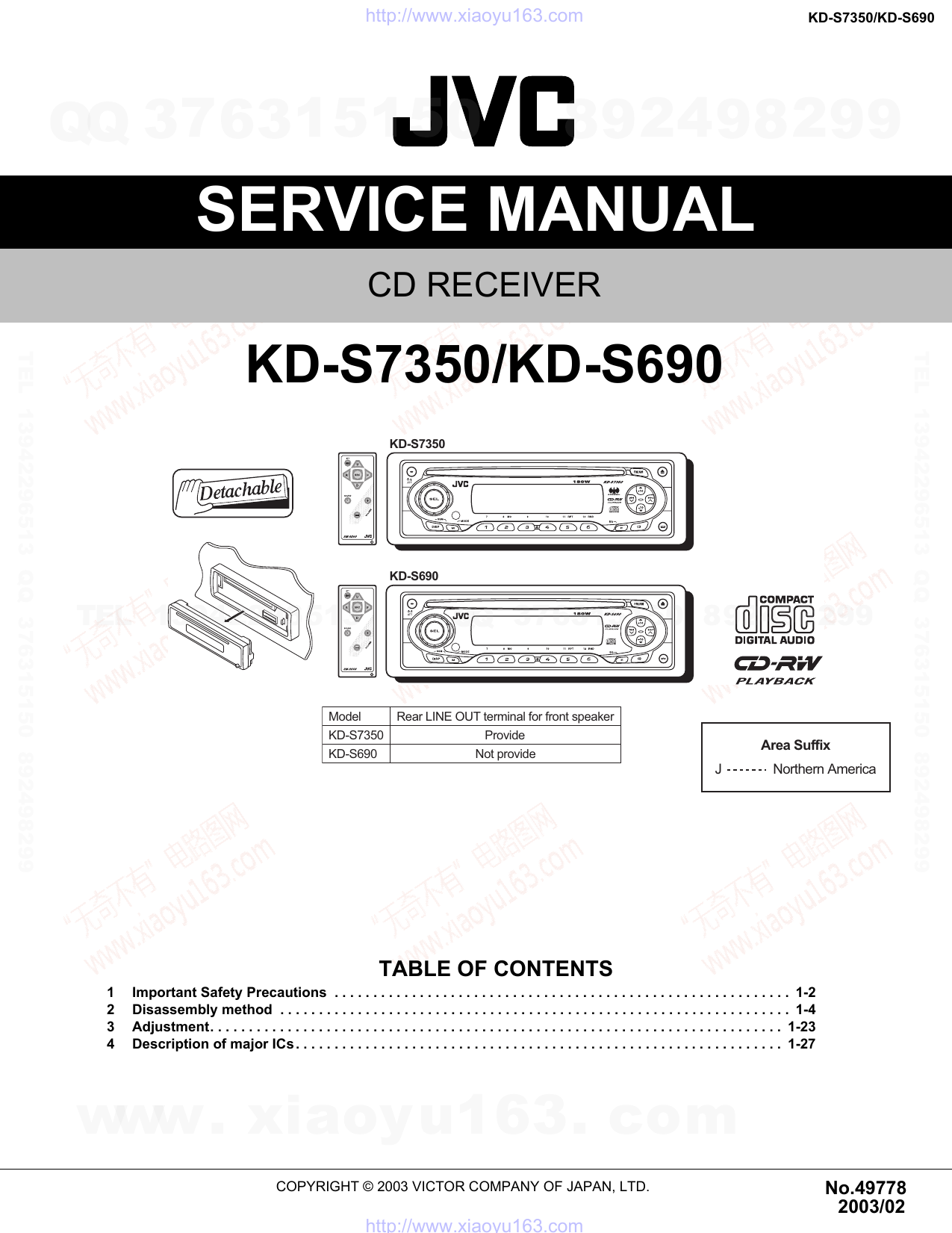 Инструкция для JVC KD-R527, KD-R427, KD-R47