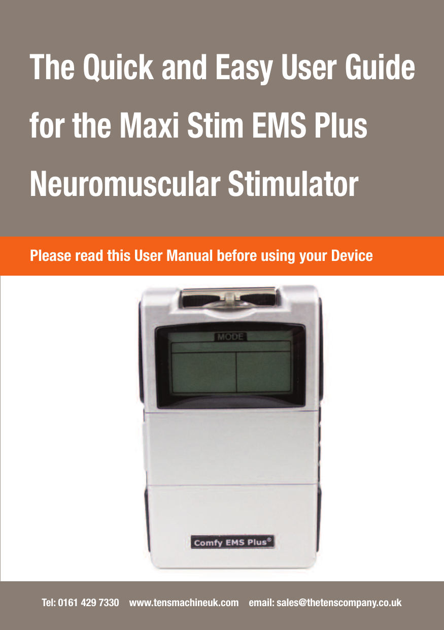 Intelect 07-7717 Digital NMES Stimulation Unit : : Sporting Goods