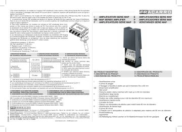 PRE AMPLI DE Mat FRACARRO Map 2 RFM 3 USATK
