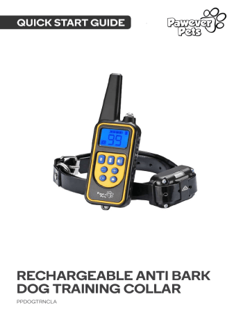 Agptek dog collar clearance manual