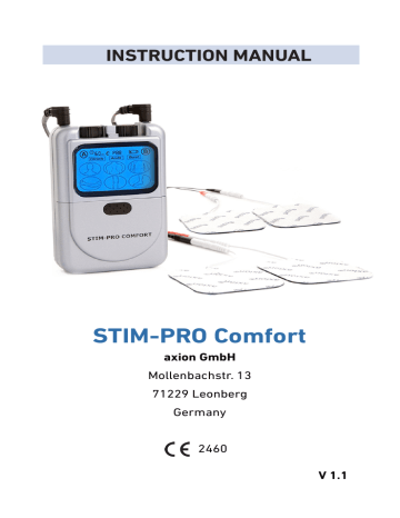 Axion STIM-PRO Comfort Instruction Manual | Manualzz
