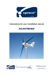 Spreco Silentwind Instruction For Use & Installation Instructions