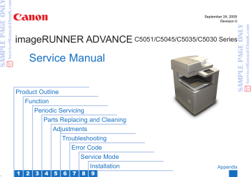 Canon IMAGERUNNER ADVANCE C5030 Service Manual | Manualzz