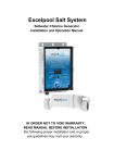ExcelPool Products Excelpool Salt System Installation &amp; Operation Manual