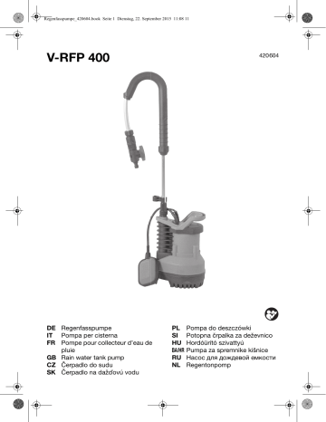variolux V-RFP 400 Original Instructions Manual | Manualzz