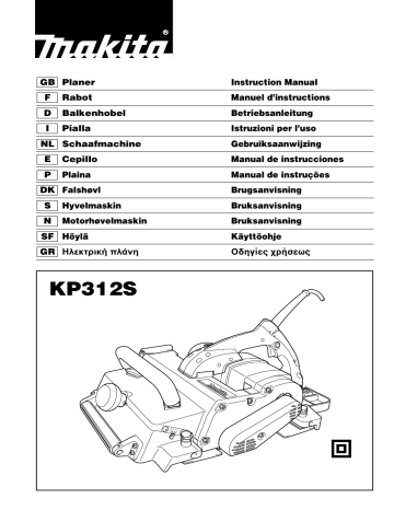 Makita KP312S Handleiding | Manualzz