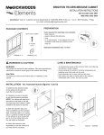 Magick Woods Elements BRIGHTON 30017 Installation Instructions
