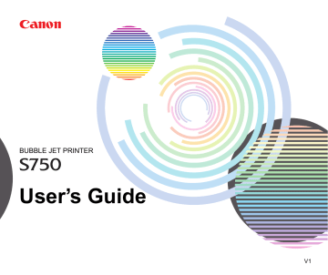 Canon S750 Printer User's Guide | Manualzz