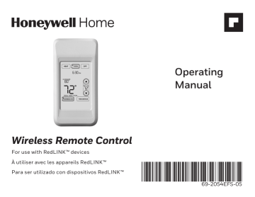 Honeywell FocusPRO 6000 Series Operating Manual | Manualzz