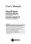 DuraVision FDX1502N User Manual