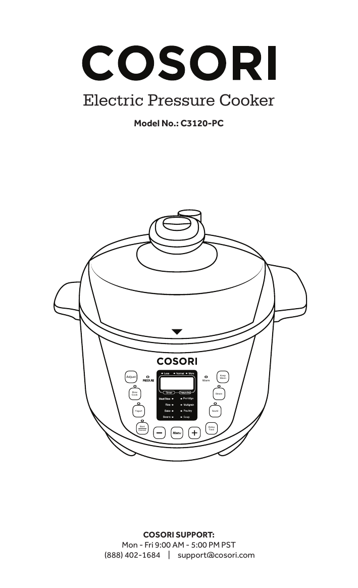 Cosori instant best sale pot manual