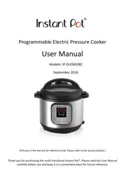 Instant pot best sale duo 80 manual