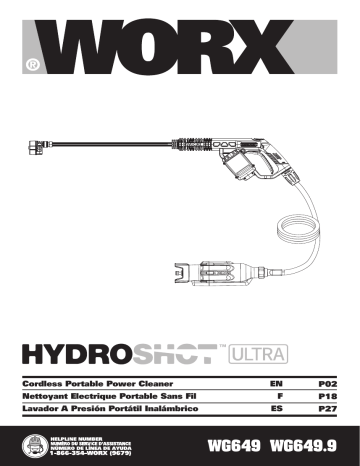 Worx HYDROSHOT ULTRA Manual Manualzz