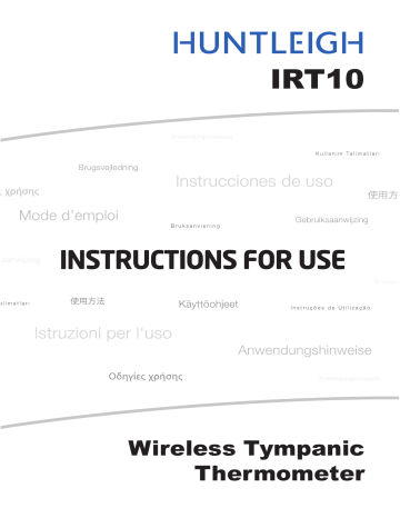 Huntleigh IRT10 Instructions For Use Manual | Manualzz