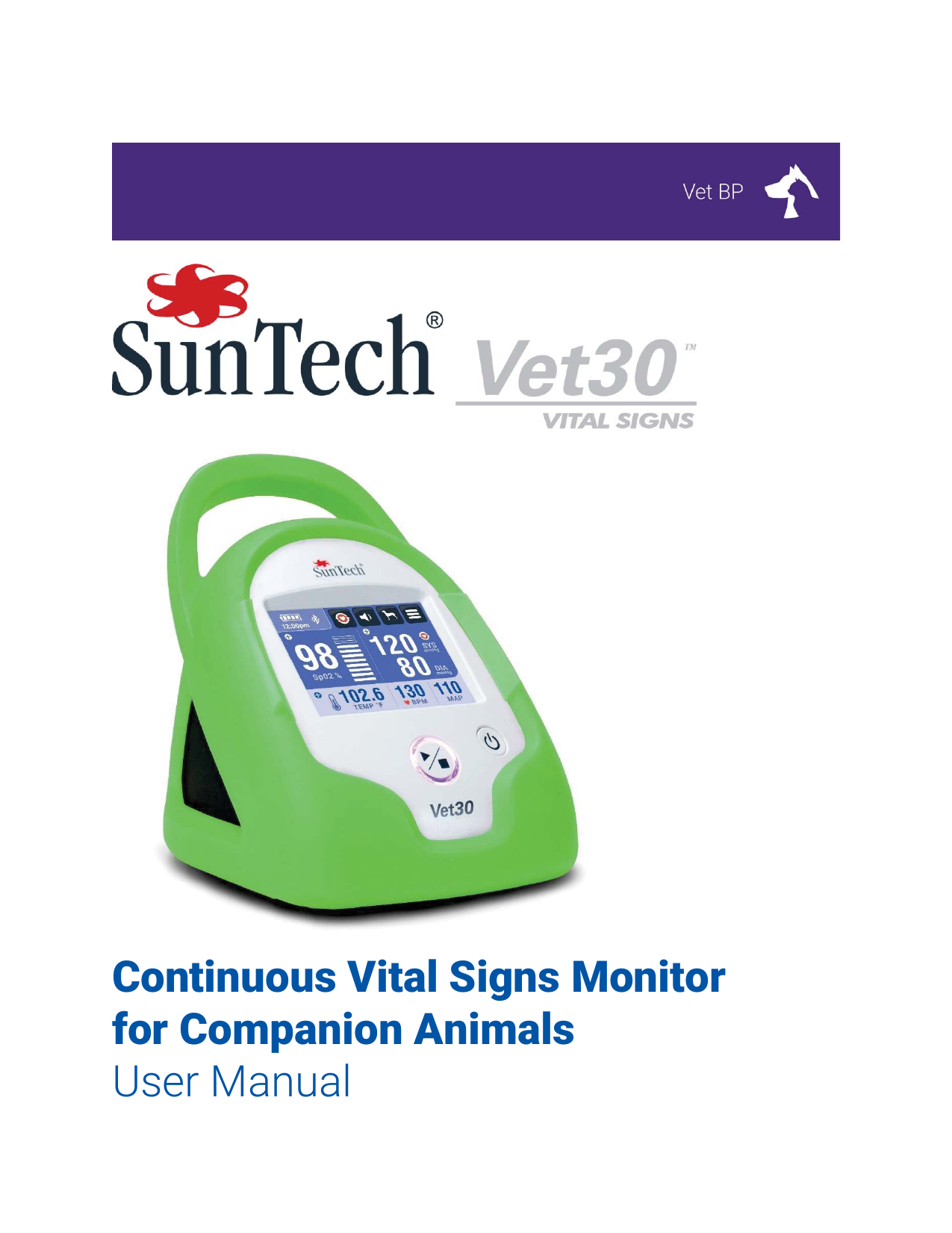 SunTech Vet25 Veterinary Blood Pressure Monitor - SunTech Medical