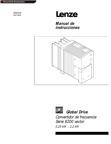 Lenze Global Drive 8200 Vector Serie Manual De Usuario | Manualzz