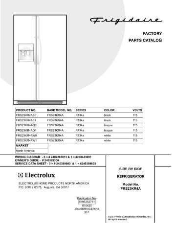 Frigidaire frs23kr4a Fridge User manual | Manualzz