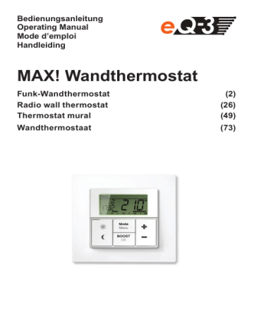 eQ-3 MAX! Bedienungsanleitung | Manualzz