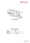 Kverneland 150 Series Operating Manual