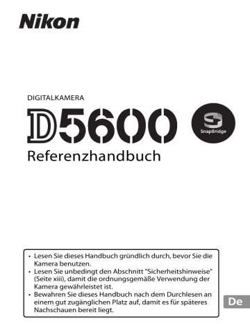 Nikon D5600 Bedienungsanleitung | Manualzz