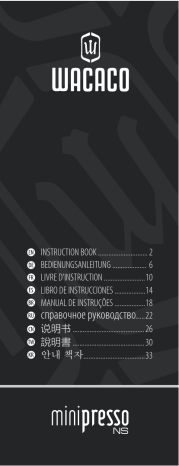 wacaco minipresso NS Instruction Book 