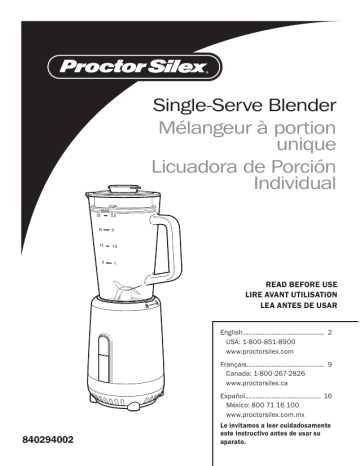 Proctor-silex 51151 Manual 